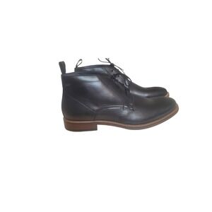 Steve Madden Mens P-Chevy Ankle Boots Size 10.5 Navy Blue Leather Upper